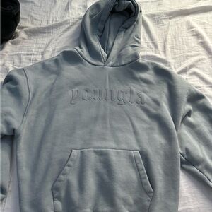 YoungLA 566 - CLOUD 9 HOODIE, Sky Blue Large